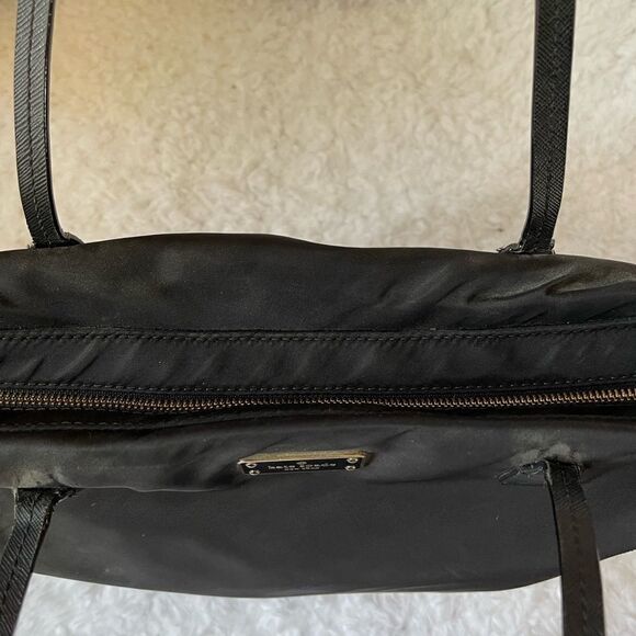 Kate Spade black nylon  large tote/shoulder bag top zipper . - Picture 9 of 16
